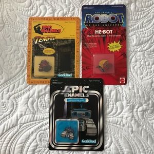 Geek Fuel assorted enamel pins (GeekFuel)